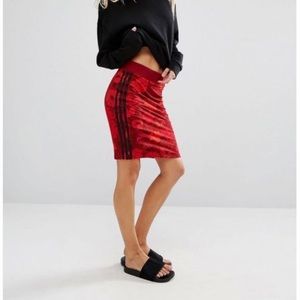 Adidas floral skirt